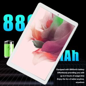 Acogedor 10.1 Inch Tablet for Android 11.0, 5G WiFi 4GB RAM, 64GB ROM, 16MP Dual Camera and Speaker, MT6735 8 Core, HD Tablet with BT Earphone (U.S. regulations)
