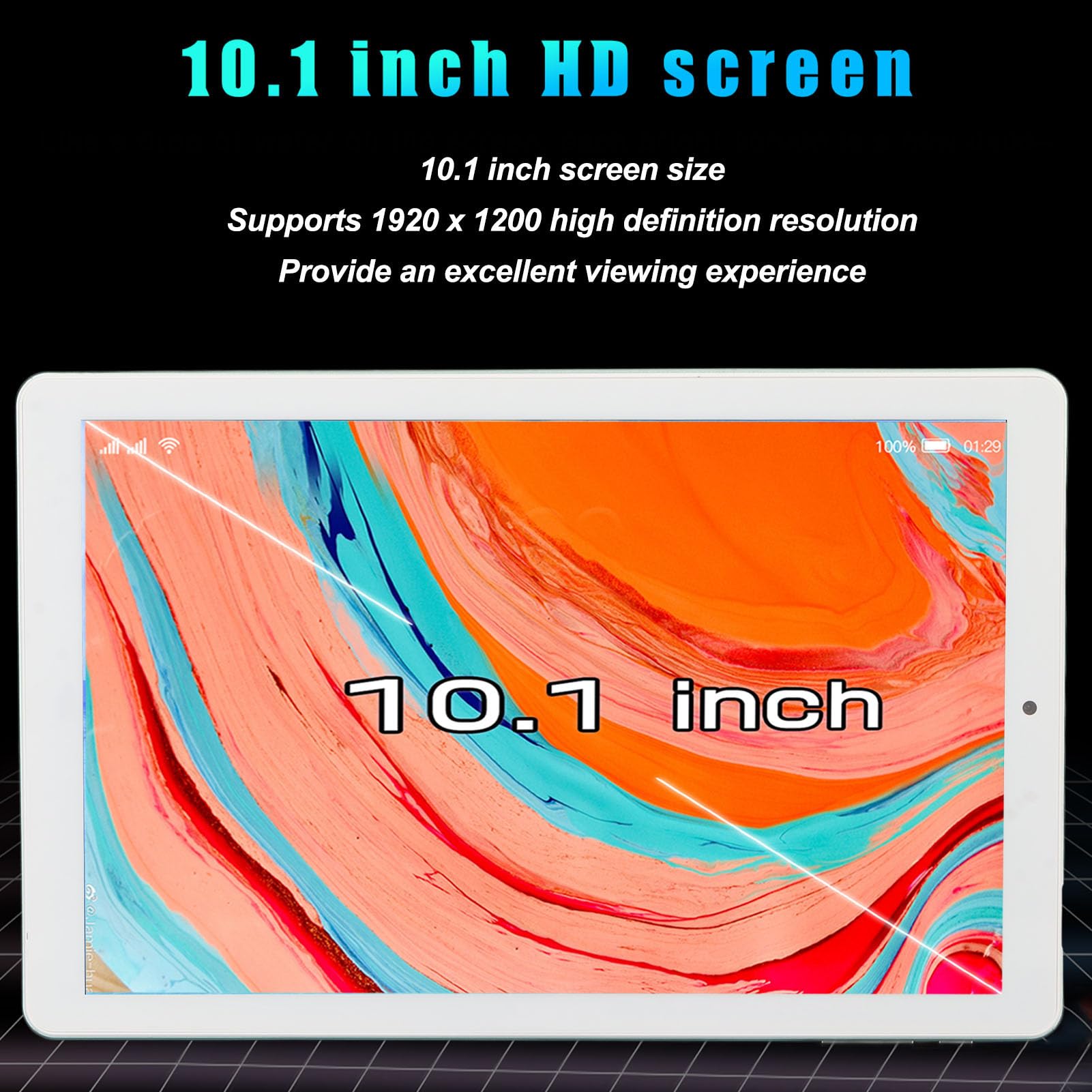 Acogedor 10.1 Inch Tablet for Android 11.0, 5G WiFi 4GB RAM, 64GB ROM, 16MP Dual Camera and Speaker, MT6735 8 Core, HD Tablet with BT Earphone (U.S. regulations)