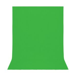 easy-going 6x9 ft green backdrop, solid background for photo studio, non-gloss collapsible high density screen for video photography and television only background