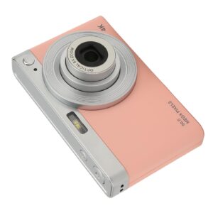 Digital Camera, 2.88 Inches IPS 4K Video Output 16X Zoom Digital Zoom Camera 50 MP for Travel (Pink)