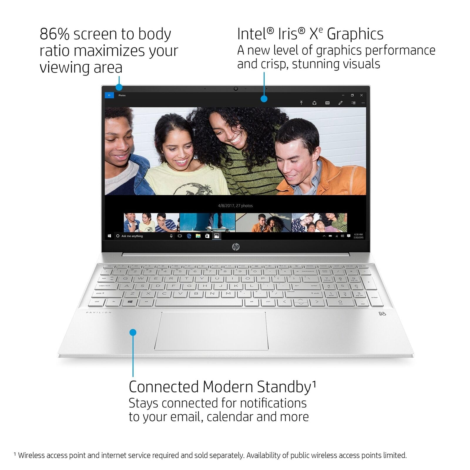 HP 2023 Newest Pavilion Laptop, 15.6" FHD Touchscreen, CPU i5-1335U up to 4.6GHz, 32GB RAM, 1TB SSD, Intel Iris Xe Graphics, Wi-Fi 6, Backlit Keyboard, Numeric Keypad, Windows 11 Home