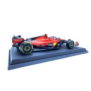 HTLNUZD Bburago 1:18 SF23#55 New 2023 Model Car for Ferrari Team Alloy Racing Die Cast Car Sainz Signature 1/18 F1 SF23#55 Collection Gift