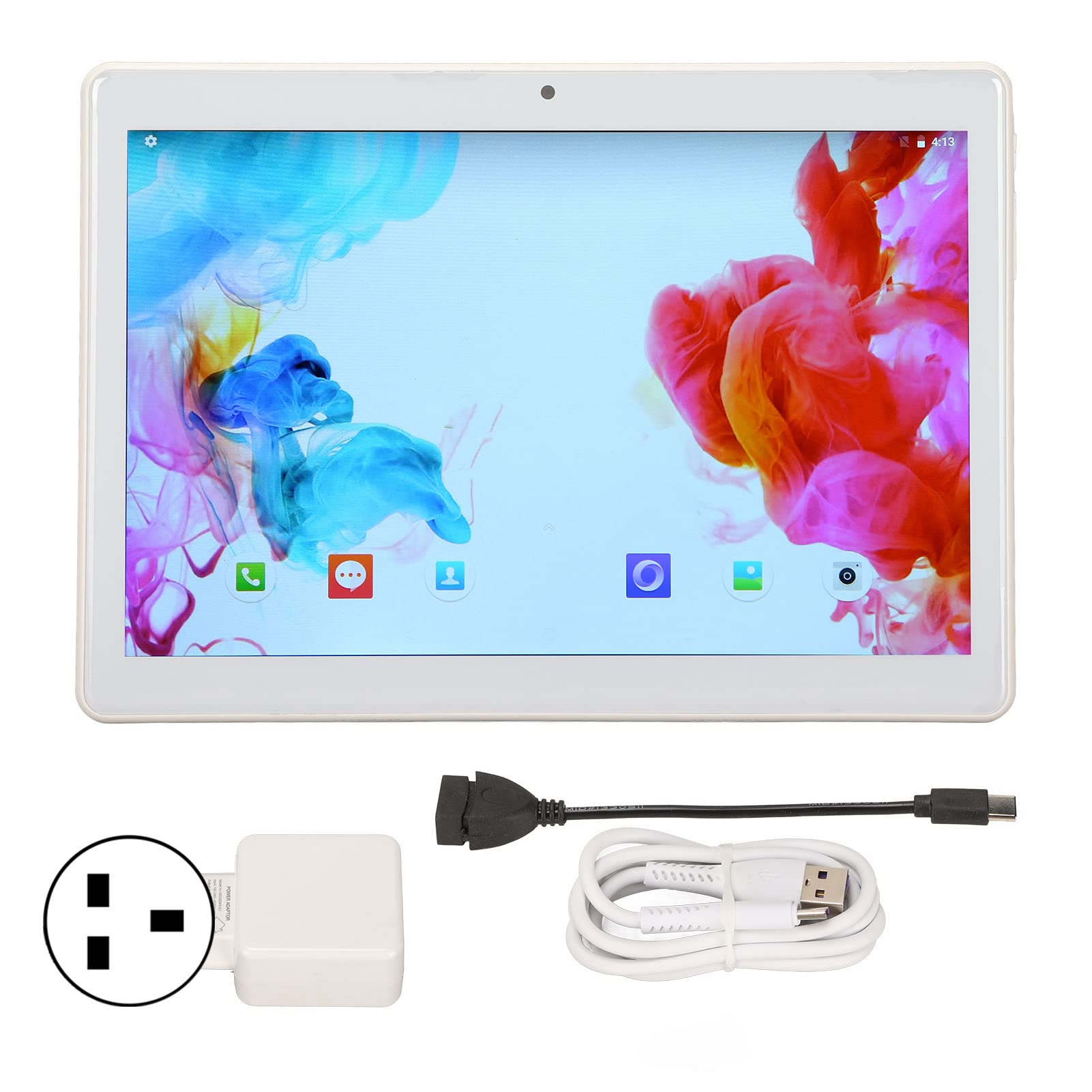 Dpofirs 10.1in Tablet for 5.1, Tablet PC 1GB RAM 16GB ROM with IPS Touch Screen Dual Camera Octa Core, 3G WiFi Tablet Computer 6000mAh Battery, Kids (US Plug)