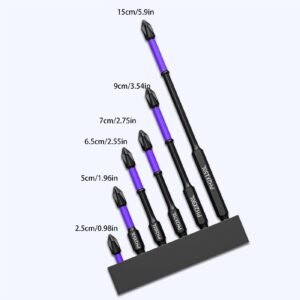 High Hardness and Strong Magnetic Bit - D1 Anti-Slip And Shock-Proof Bits With Phillips Screwdriver Bits, Portable Heavy Duty Magnetic Bit Kit, Cross Slot Head with Storage Base for Power Screwdriver