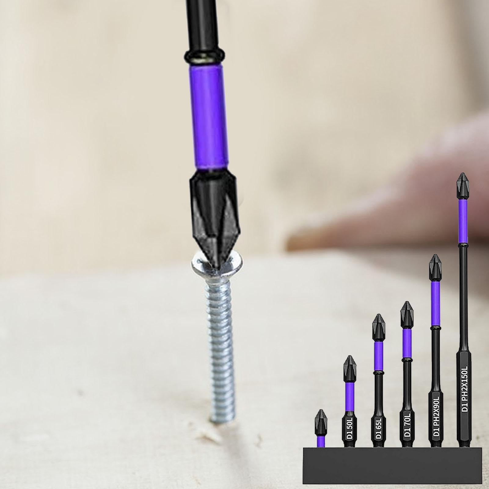 High Hardness and Strong Magnetic Bit - D1 Anti-Slip And Shock-Proof Bits With Phillips Screwdriver Bits, Portable Heavy Duty Magnetic Bit Kit, Cross Slot Head with Storage Base for Power Screwdriver