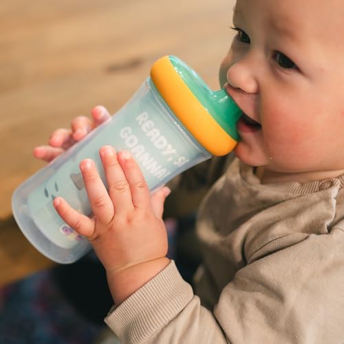 The First Years Bluey Insulated Sippy Cups - Dishwasher Safe Spill Proof Toddler Cups - Ages 12 Months and Up - 9 Ounces - 2 Count