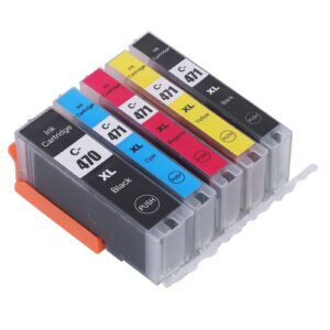 ink cartridge, sublimation ink cartridge, printing cartridge, ink cartridge printing accessory part for pixma mg5740 mg6840 mg7740, ink & toner (bk bk c m y 5 colors)