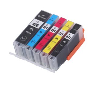 Ink Cartridge, Sublimation Ink Cartridge, Printing Cartridge, Ink Cartridge Printing Accessory Part for PIXMA MG5740 MG6840 MG7740, Ink & Toner (BK BK C M Y 5 Colors)