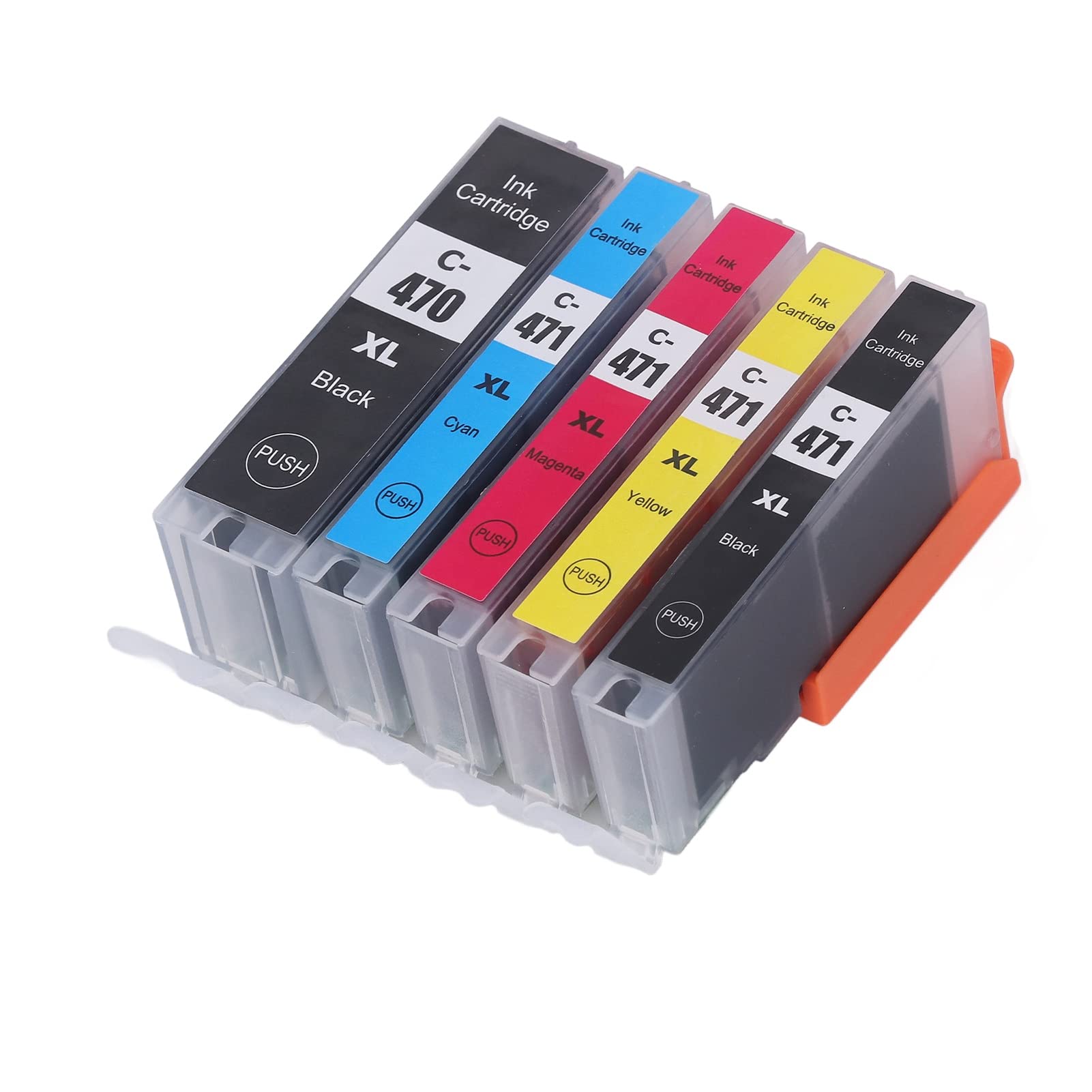 Ink Cartridge, Sublimation Ink Cartridge, Printing Cartridge, Ink Cartridge Printing Accessory Part for PIXMA MG5740 MG6840 MG7740, Ink & Toner (BK BK C M Y 5 Colors)