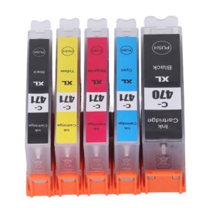 Ink Cartridge, Sublimation Ink Cartridge, Printing Cartridge, Ink Cartridge Printing Accessory Part for PIXMA MG5740 MG6840 MG7740, Ink & Toner (BK BK C M Y 5 Colors)