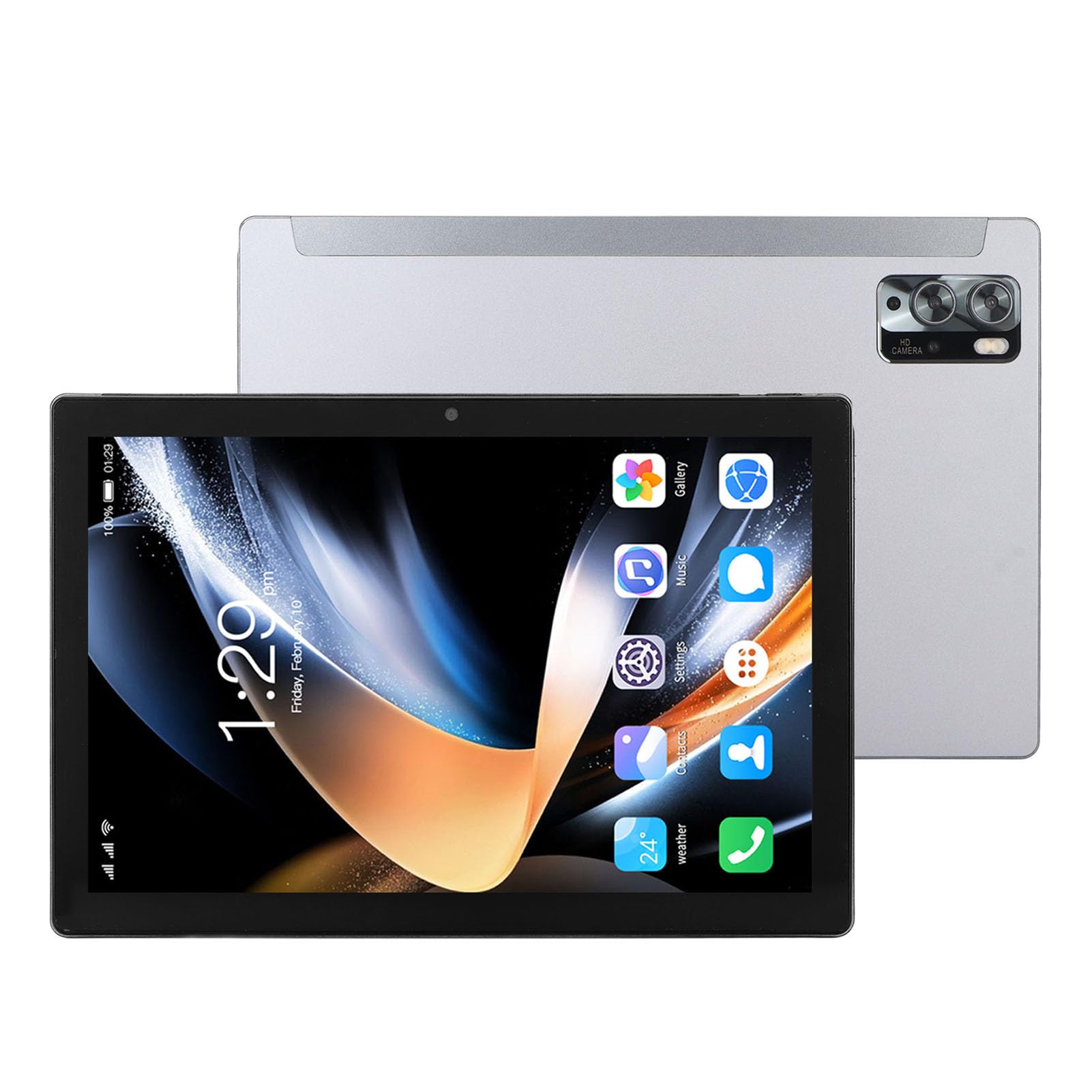 MAVIS LAVEN 5G WiFi Tablet, Night Reading Mode 7000mAh 8MP 16MP 10.1 Inch Tablet 100-240V for Office (US Plug)