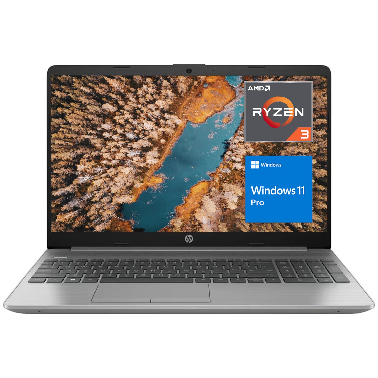 HP 255 G9 Laptop, Business and Student, 15.6" FHD Display, AMD Ryzen 3 5425U, 16GB RAM, 2TB SSD, Webcam, Numeric Keypad, Thin & Light, Wi-Fi, RJ45, HDMI, Dual-Array Mics, Windows 11 Pro