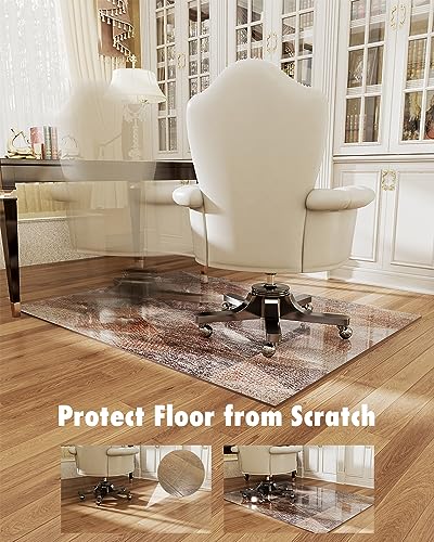 Premium Chair Mat for Hardwood Floors - Floor Protector for Rolling Chairs, Office Desk Rug for Gaming & Computer Chair - Protective and Durable