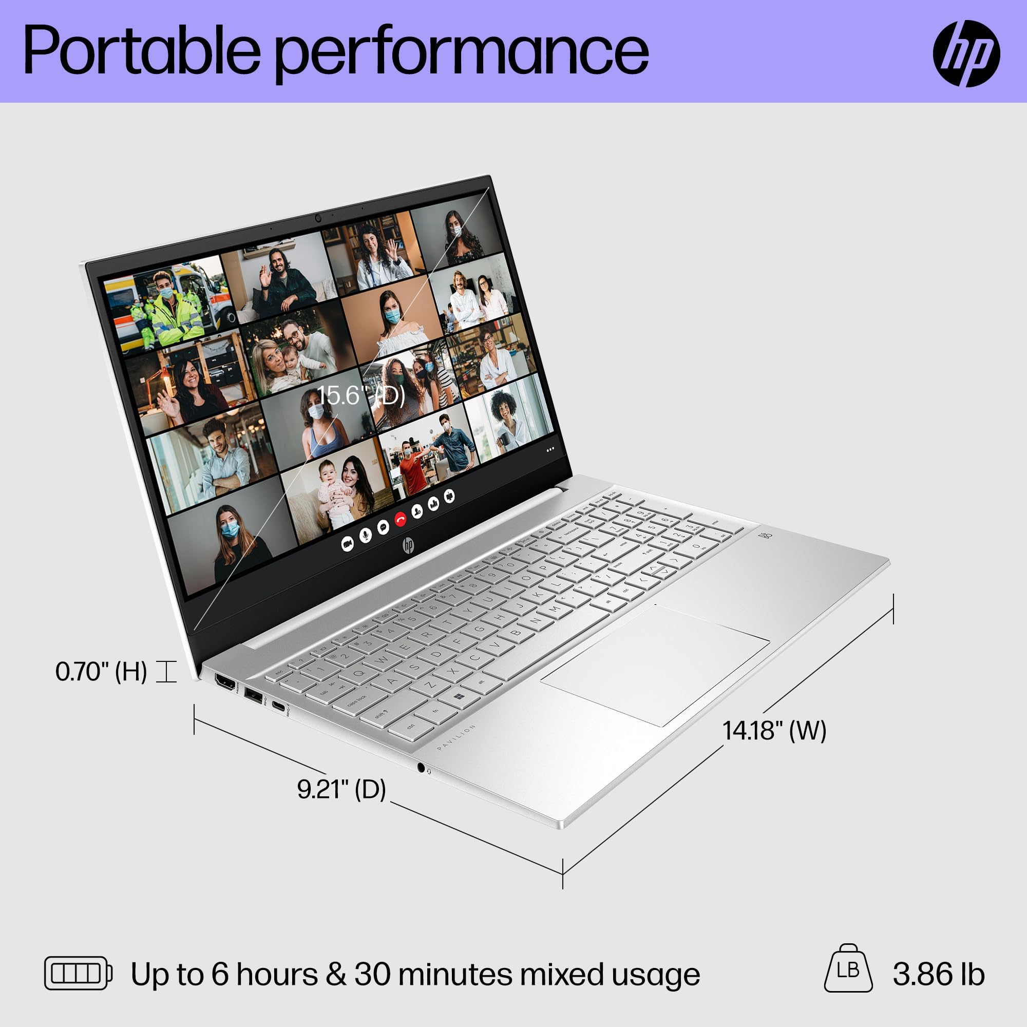 HP 2023 Newest Pavilion Laptop, 15.6" FHD IPS Touchscreen, 13th Gen Intel Core i5-1335U (10 core), 64GB RAM, 2TB SSD, Intel Iris Xe Graphic, Backlit Keyboard, WiFi6, HD Webcam, HDMI, Windows 11 Home