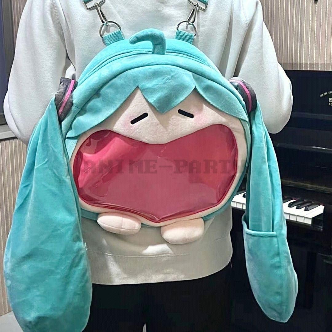 Miku Virtual Singer Anime Kawaii Harajuku Plush Backpack Bag Computer Rin