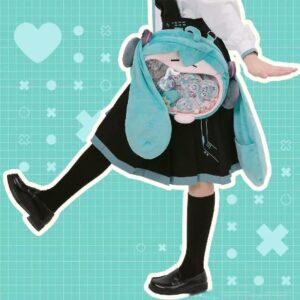 Miku Virtual Singer Anime Kawaii Harajuku Plush Backpack Bag Computer Rin