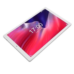 10inch IPS HD Tablet,3GB 64GB 11 8 Core Processor Tablet,Front 5MP Rear 13MP Camera,Dual Sim,Dual Speakers,BT5.0 Touch,3G Calling Tablet,Silver (US Plug)