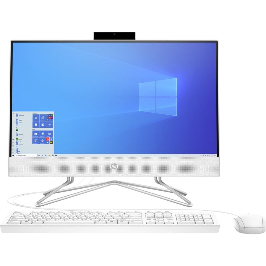 HP 2023 21.5 inch AIO Desktop, Intel Celeron J4025 Processor, Intel UHD Graphics 600, 8 GB RAM, 256 GB SSD, Windows 11 Home, Snow White, Z&O Accessories