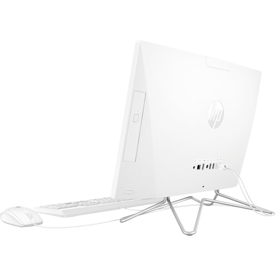 HP 2023 21.5 inch AIO Desktop, Intel Celeron J4025 Processor, Intel UHD Graphics 600, 8 GB RAM, 256 GB SSD, Windows 11 Home, Snow White, Z&O Accessories