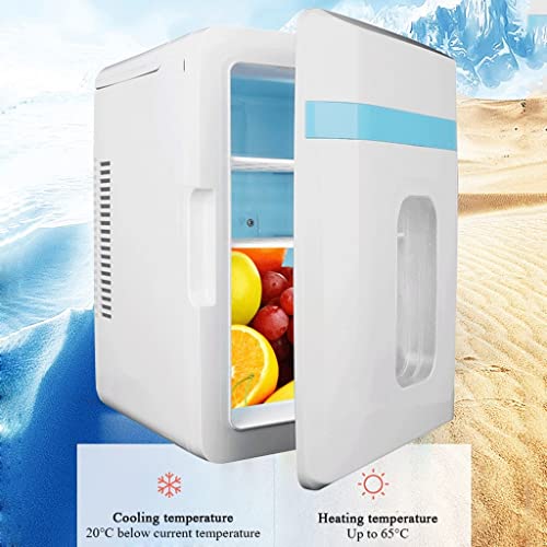 ROLTIN Portable Small Fridge 10 Litre Cooler And Warmer Mini Fridge For Bedrooms, Car, Drinks, Beauty, Skincare, Travel, AC/DC(Color:White) (White)