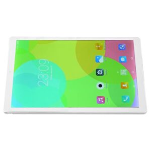 10.1 inch kid tablet pc,student reading tablet for android10,hd ips touchscreen,6gb ram 128gb rom 8 core cpu,5000mah,bt5.0,5g wifi,dual sim card slots,silver. (us plug)