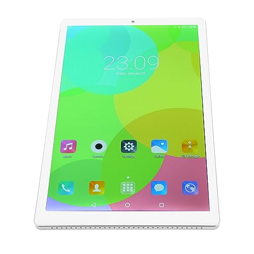 10.1 Inch Kid Tablet PC,Student Reading Tablet for Android10,HD IPS Touchscreen,6GB RAM 128GB ROM 8 Core CPU,5000mah,BT5.0,5G WiFi,Dual SIM Card Slots,Silver. (US Plug)