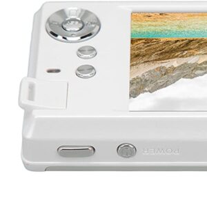 HD Digital Camera, 3.0in LCD, 48MP, 4K Video, 16X Zoom, Anti Shake, Beauty Mode, Portable with Fill Light for Teens Kids Beginners (White)