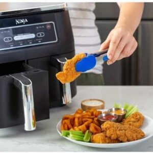 Ninja DZ100 Foodi 4-in-1, 8-qt., 2-Basket Air Fryer with DualZone Technology, DZ100 8-qt BLACK