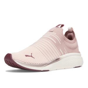 puma women's softride pro echo slip-on sneaker, frosty pink/future pink, 9.5