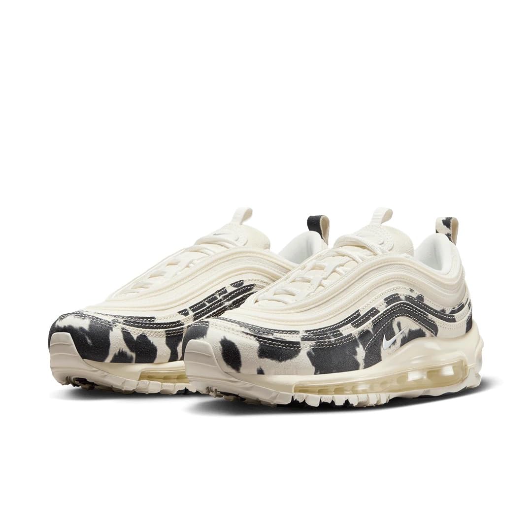 Nike Women's Air Max 97 "Cow Print Sail-Chrome Black (FN7173 133) - 10