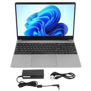 Tangxi Windows10 Computer Laptop, 15.6in HD Screen 1920x1080 Slim Notebook, I7 6th 4 Cores, 8GB RAM 1TB, 802.11.ac 2.4G 5GHz WiFi, Stereo Dual Speakers, Silver Gray Business Computer