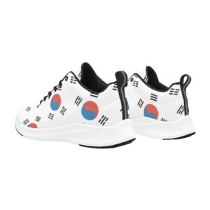 AFFAMA Korea South Flag Womens Lightweight Running Walking Shoes Casual Sneaker White