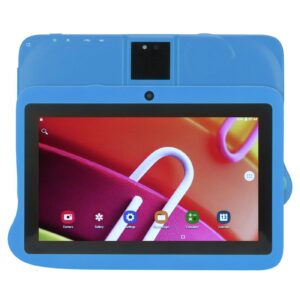 AMONIDA 7 Inch Tablet, 4GB RAM 128GB ROM Blue HD IPS Screen Reading Tablet for Study (Blue)