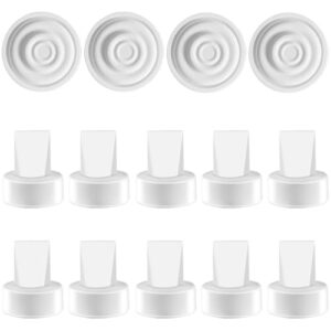 10pcs Duckbill Valves and 4pcs Silicone Membrane Replacement Parts Compatible with Spectra S1 Spectra S2 Spectra 9 Plus Breast Pumps,Replace Original Spectra Pump Parts