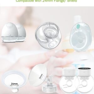 Flange Inserts 9PCS 17/19/21mm*3 Compatible with Momcozy S9/S9pro/S10/S12/S12pro/Spectra/Medela/TSRETE 24mm Breast Pump Shields/Flanges,Reduce 24mm Tunnel Down to Correct Size