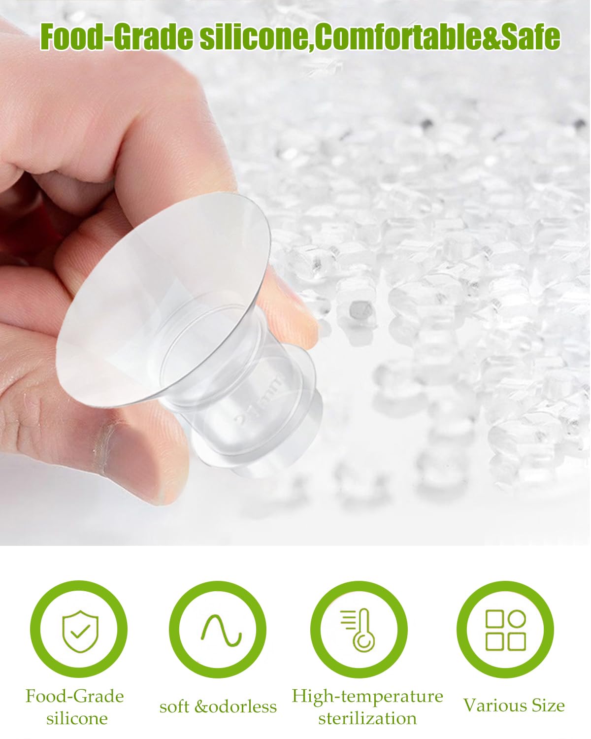 Flange Inserts 9PCS 17/19/21mm*3 Compatible with Momcozy S9/S9pro/S10/S12/S12pro/Spectra/Medela/TSRETE 24mm Breast Pump Shields/Flanges,Reduce 24mm Tunnel Down to Correct Size