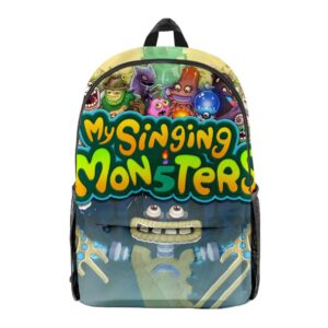 noyiban my monsters backpack large capacity shoulder backpack for outdoor travel