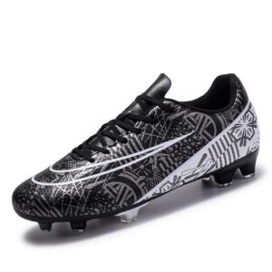 DHOVOR Mens Womens Soccer Cleats Non Slip Athletics Football Cleats Youth Football Boots Unisex Light-Weight Outdoor Soccer Shoes