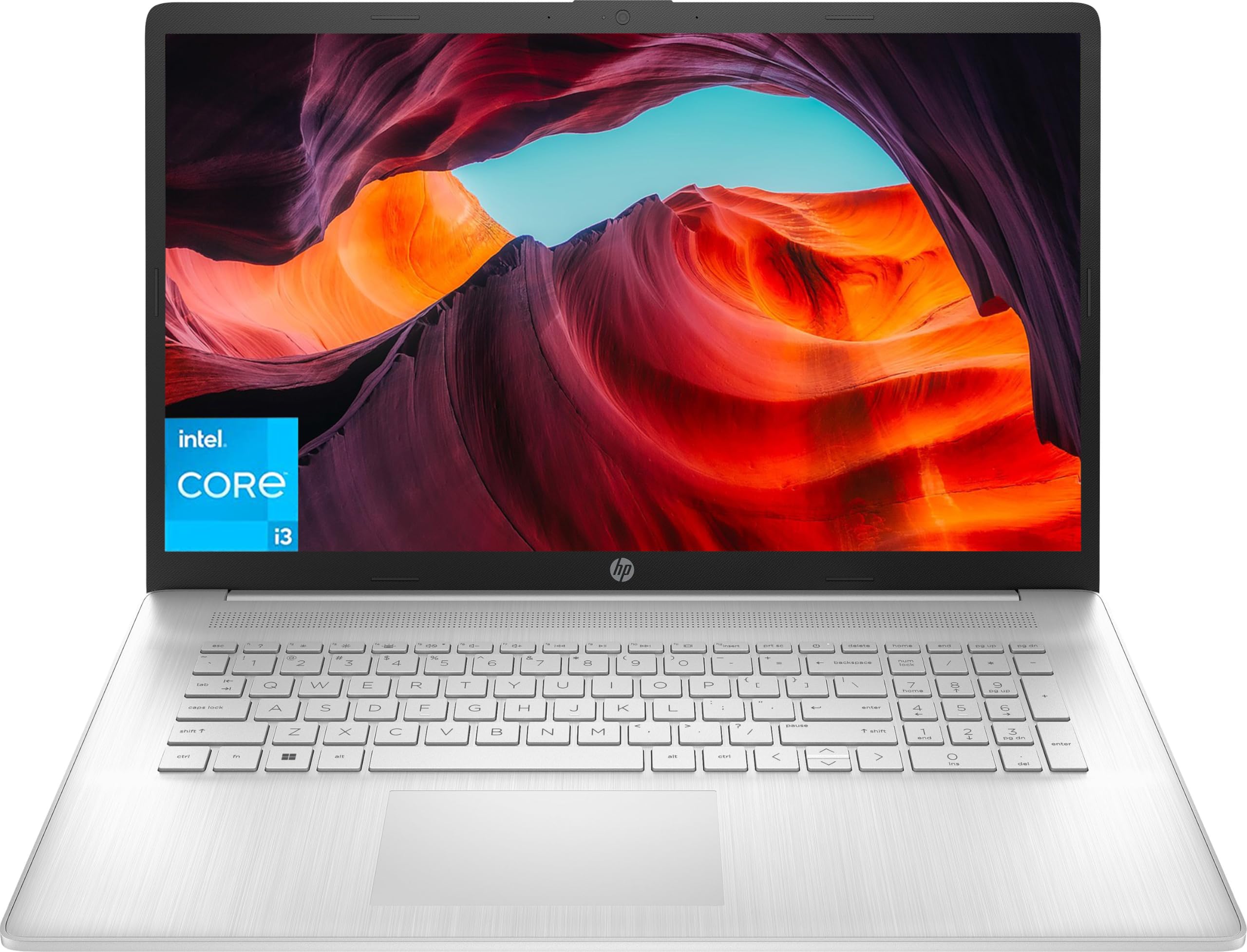 HP 2023 Newest Laptop, 17.3 Inch Display, Intel Core i3-1125G4 Processor, 32GB RAM, 2TB SSD, Intel UHD Graphics, WiFi, Bluetooth, USB-A&C, Fast Charge, Camera, Windows 11 Home in S Mode