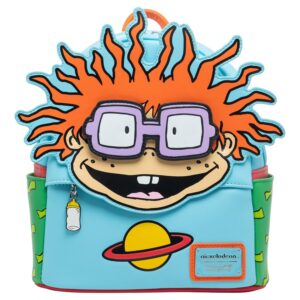 loungefly nickelodeon rugrats chuckie cosplay women's backpack with removable glasses
