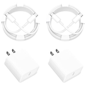【mfi certified】iphone 15 charger fast charging, kashimura 2pack pd 20w usb-c type-c power wall charger block+6ft usb-c to usb-c cord for iphone 15/15 plus/15 pro/15 pro max/ipad pro/air/mini/ipad 10th