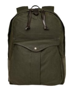 filson journeyman tin cloth backpack laptop sleeve otter green