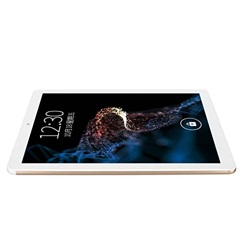 Akozon 10.1 Inch Tablet Gold 6GB RAM 128GB ROM Octa Core 2.5Ghz CPU 13MP Camera 8800mAh HD Tablet for Home Office 100240V US Plug Tablets (US Plug 100‑240V)