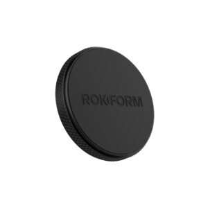 rokform - low pro magnetic phone mount, 1-inch phone magnet for car, 3m vhb adhesive holder mounts to almost any flat surface, compatible with all cases (black)