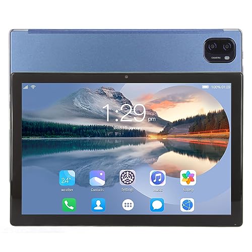 Honio 2 in 1 Tablet, HD Tablet 5G WiFi 4G LTE Blue Octacore CPU 10.1 Inch LCD 7000mAh (US Plug)