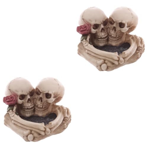 NOLITOY 2 Pcs Halloween Decor Halloween Embellishments Resin Ashtray Creative Ashtray Ash Trays for Ashtray for Halloween Party Home Decoration Ashtray Holder Ash Tray