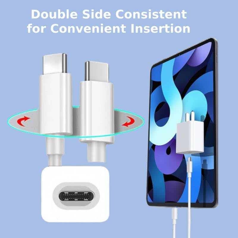 [2-Pack] 30W Pixel 8 7 Fast Charger for Google Pixel 8 8 Pro 7 7a 7 Pro 6 6a 6 Pro, 6.6ft PD USB C Phone Wall Fast Charging with Block (No Overheating When Charging)