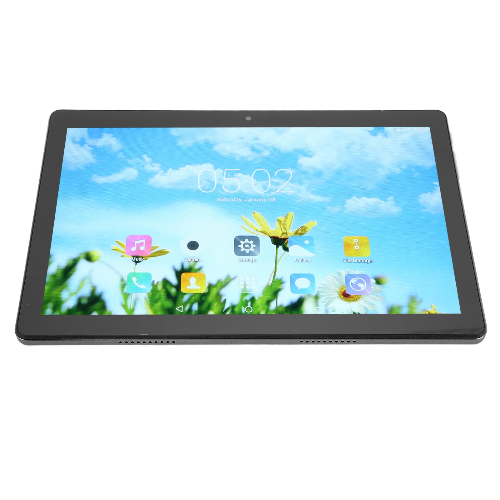 Honio 10.1 Inch Tablet, Octacore CPU Processor Tablet 10.1 Inch 6G RAM 128G ROM 100-240V (Black)