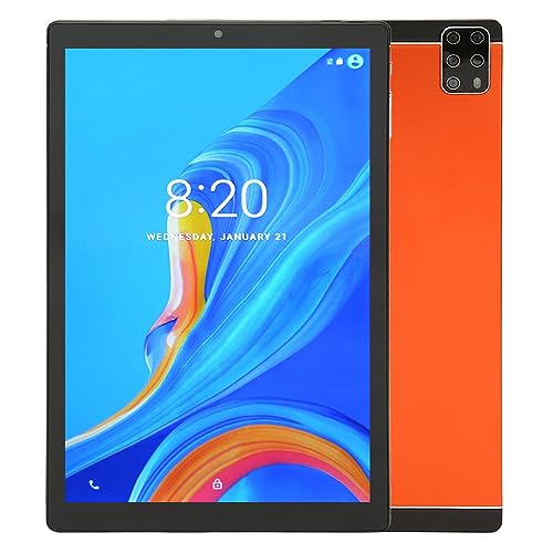 Honio 2 in 1 Tablet PC, 100‑240V 10.1 Inch FHD Tablet Dual Speakers MT6735 Deca Core 8800mAh for Work for Android 12 (US Plug)