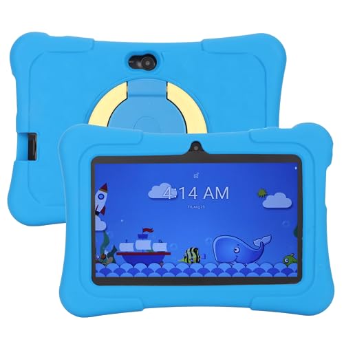 7 Inch Kids Tablet WiFi Kids Tablet Safe Dual Camera 2GB RAM 32GB ROM with Parental Control for Gaming (US Plug)